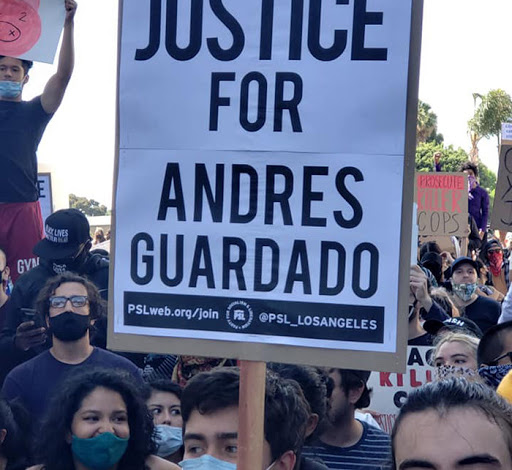 Demonstrators stage march for Andres Guardado