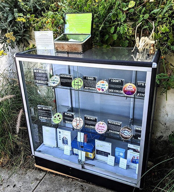 Resident creates COVID-safe tiny museum in front yard