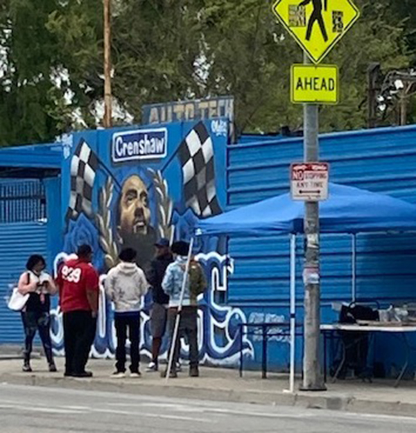 A memorial for Nipsey Hussle: Neighborhood where late rapper had his store has become a tourist attraction