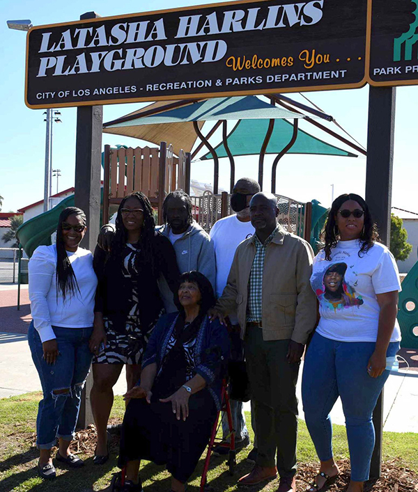 Slain South L.A. teen honored at local park