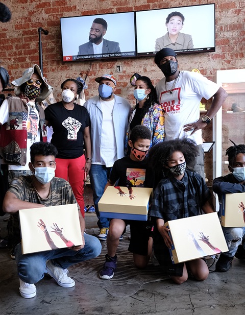 South L.A. students learn the science behind creating sneakers 