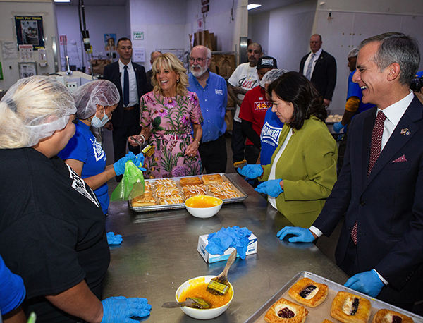 First lady pays visit to Homeboy Industries units