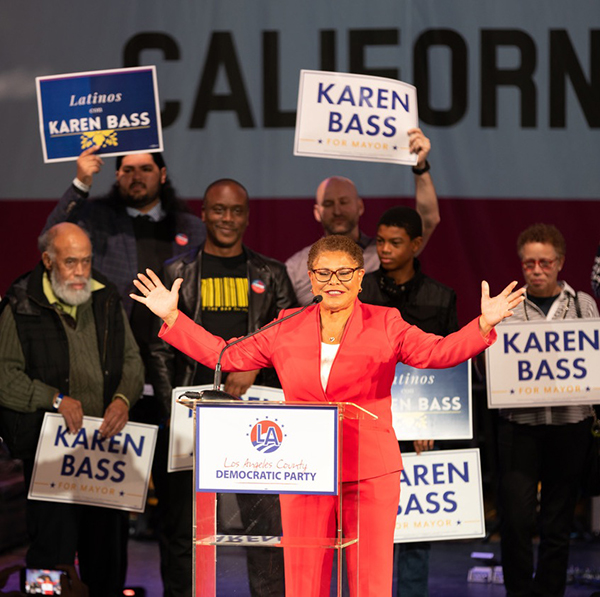 MADAM MAYOR: ‘I’m ready to serve,’ vows Karen Bass, first woman to be elected mayor of L.A.