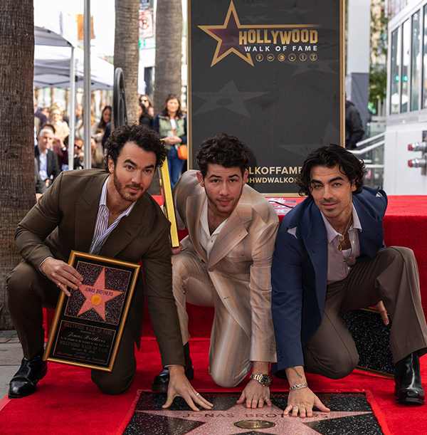 Jonas Brothers receive star on Walk of Fame