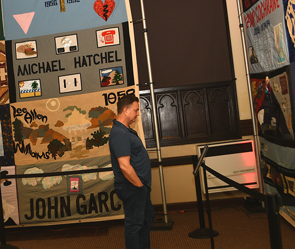 Hollywood church displays sections of AIDS quilt