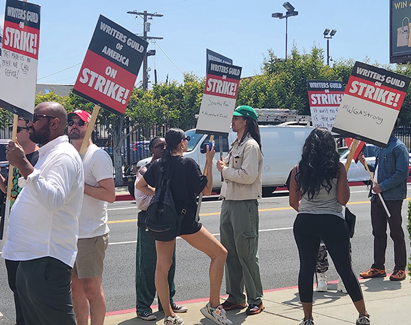‘It’s about solidarity’: Black writers join  picket lines at Hollywood studios