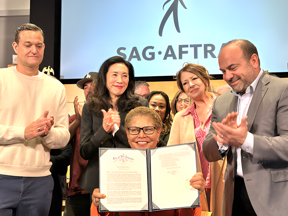 LA Mayor Karen Bass signs order to increase film and TV production in Los Angeles